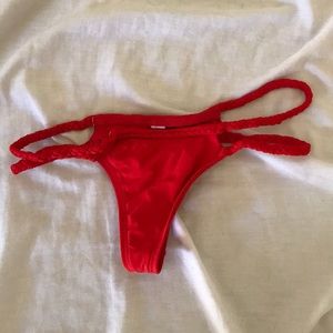 Frankie’s bikinis red bottoms